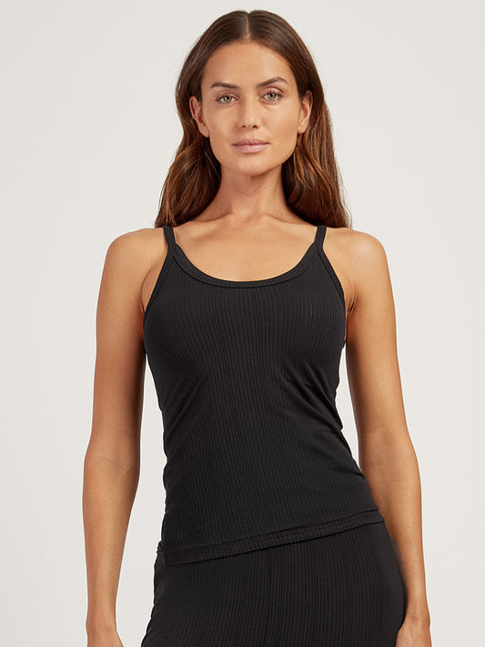 Lounge Scoop Neck Cami Black Cami lounge