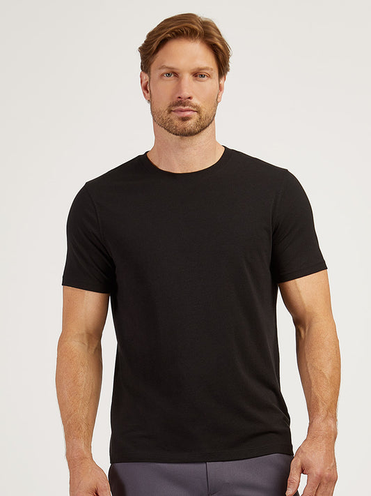 Luxe Stretch Tee Black luxe tees