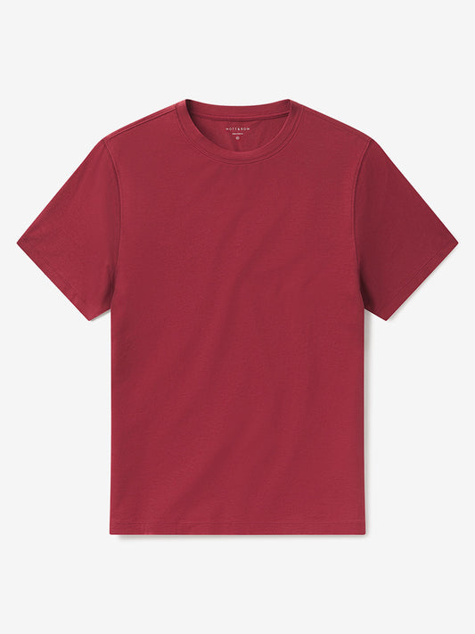 Luxe Stretch Tee Brick Red luxe tees