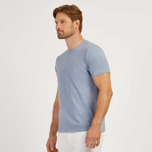 Luxe Stretch Tee California Blue Crew tees
