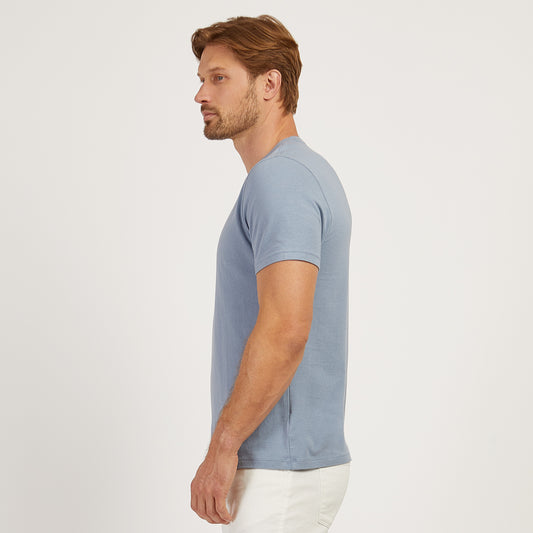 Luxe Stretch Tee California Blue Crew tees