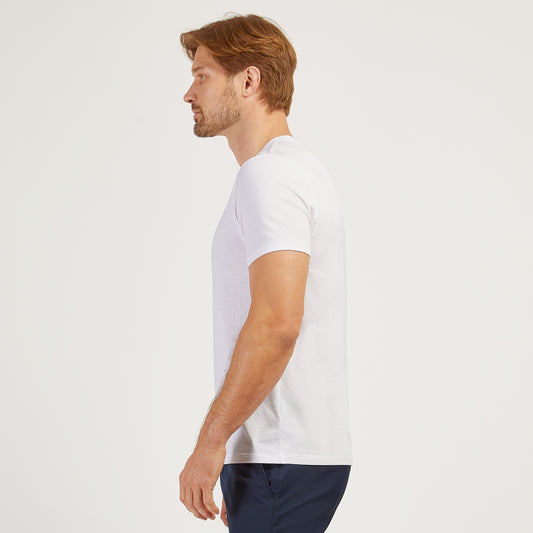 Luxe Stretch Tee White luxe tees