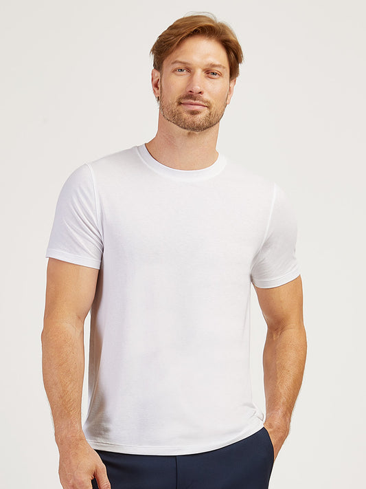 Luxe Stretch Tee White luxe tees