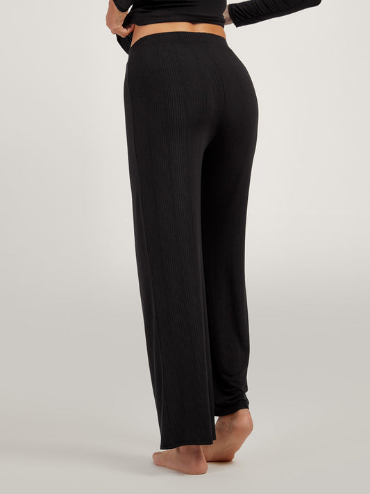 Lounge Wide Leg Pants Black Pants lounge