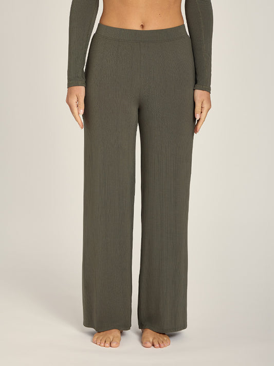 Lounge Wide Leg Pants Evergreen Pants lounge