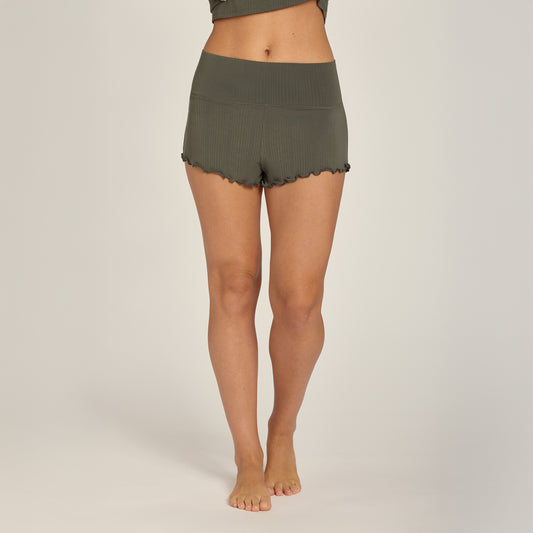 Lounge Wide Waistband Shorts Evergreen Shorts lounge