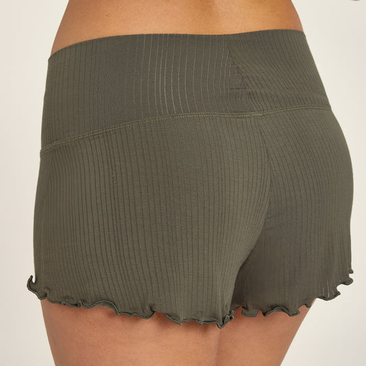 Lounge Wide Waistband Shorts Evergreen Shorts lounge