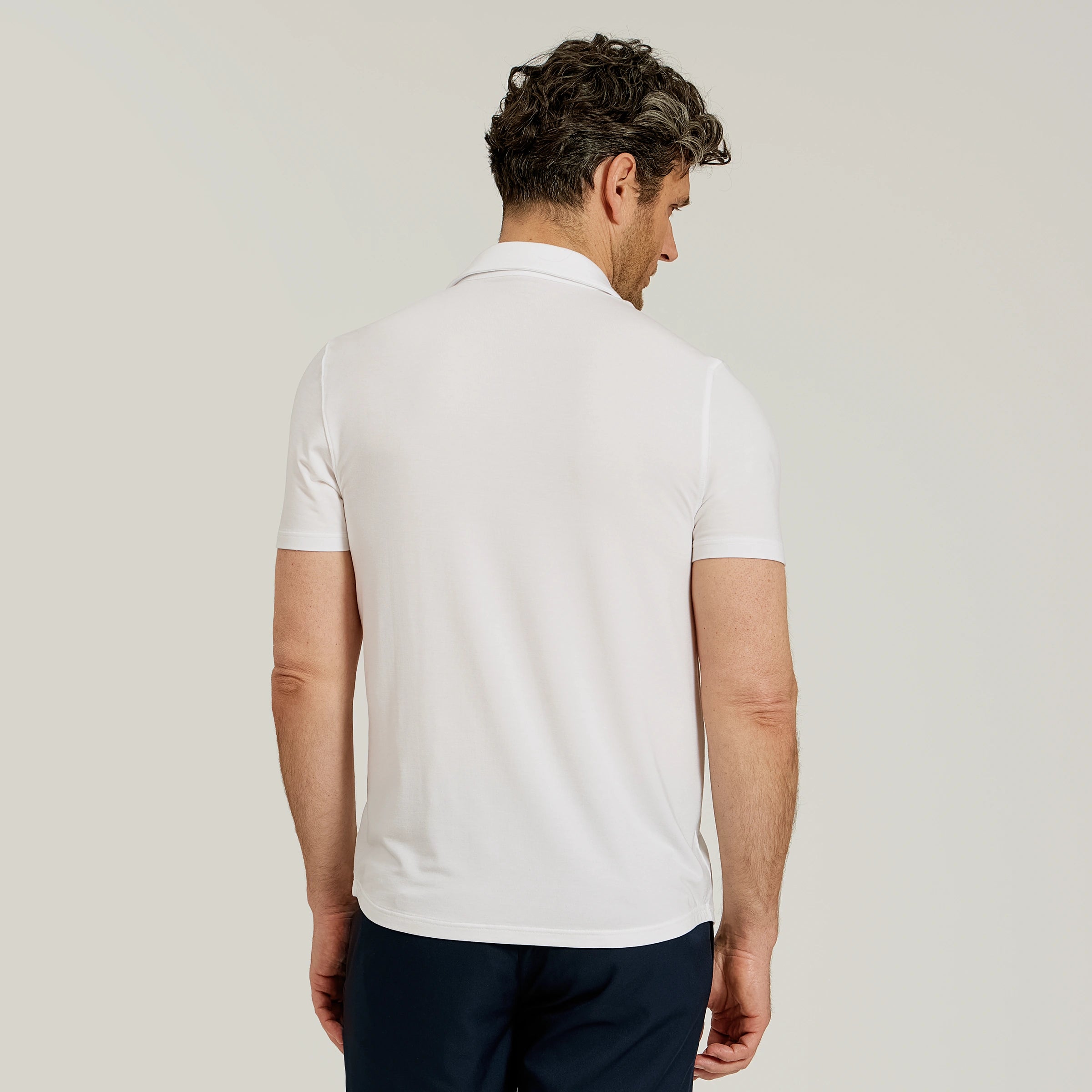 Men wearing Blanco Luxe Performance Polo