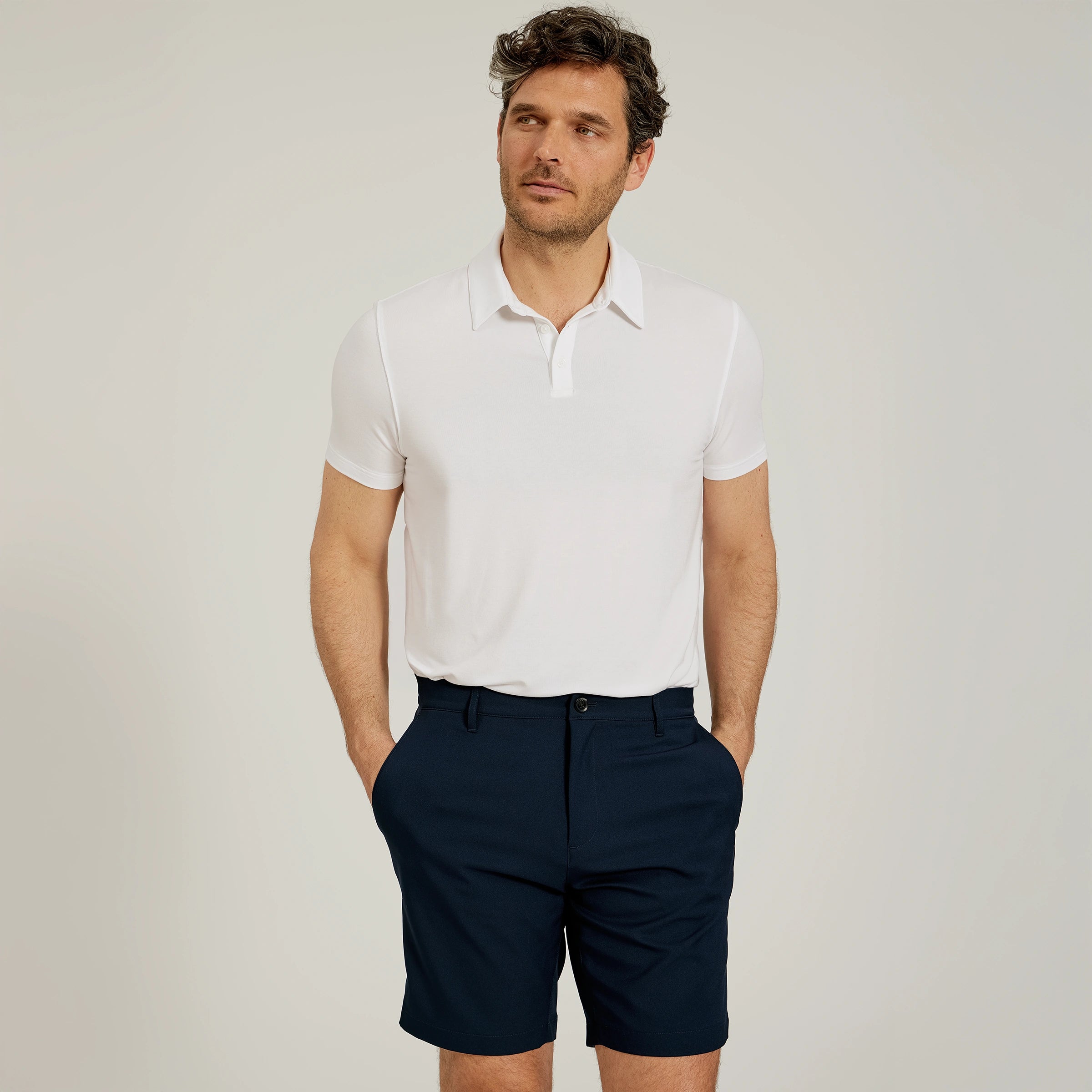 Men wearing Blanco Luxe Performance Polo