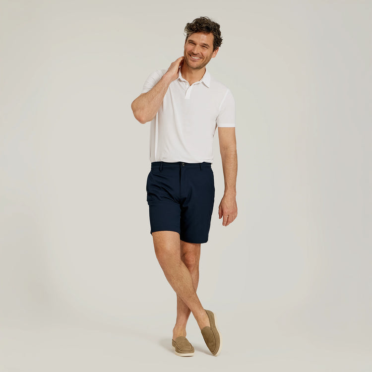 Men wearing Blanco Luxe Performance Polo