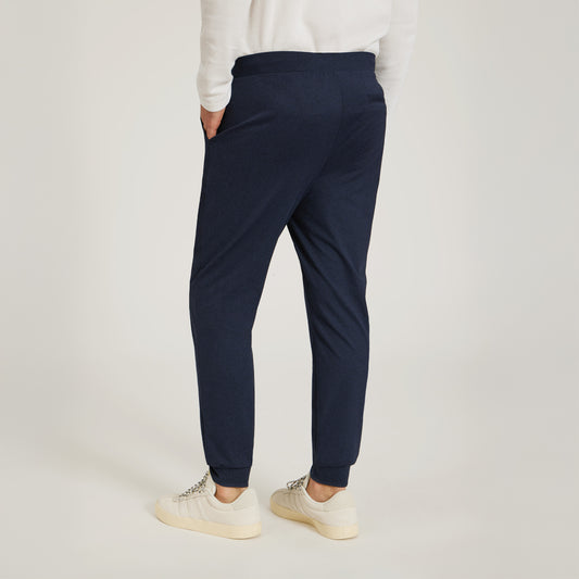 Performance Stretch Jogger Navy Heather Tapered pants