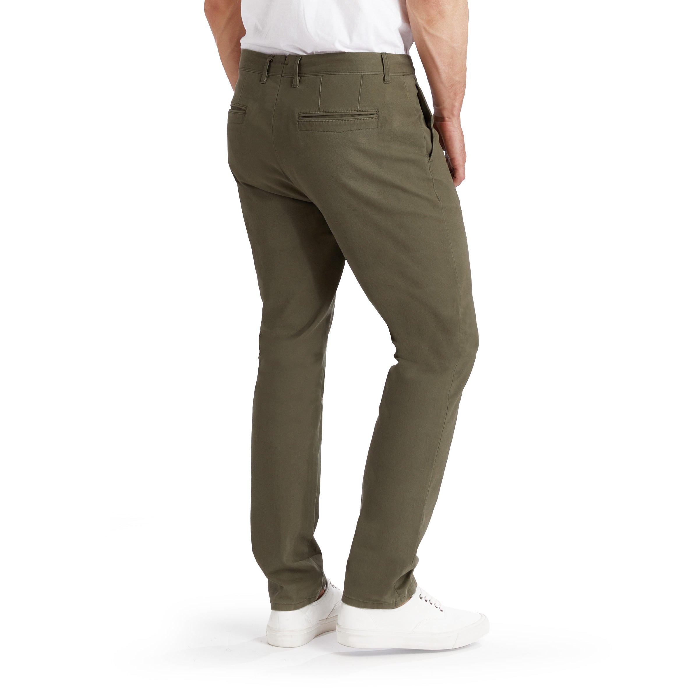 Men wearing Green Everyday Comfort Slim Chino Pants