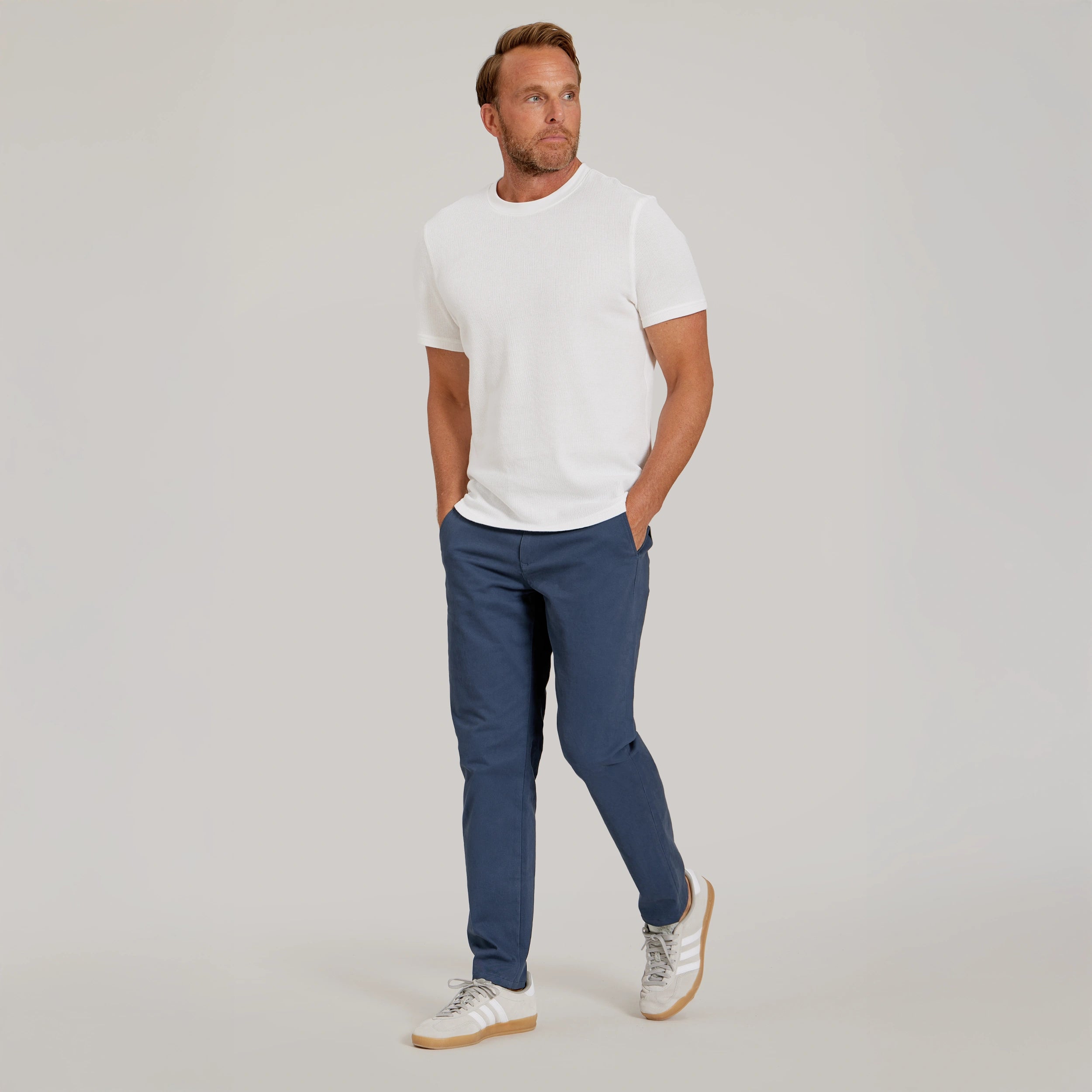 Men wearing Riverside Everyday Comfort Slim Chino Pants
