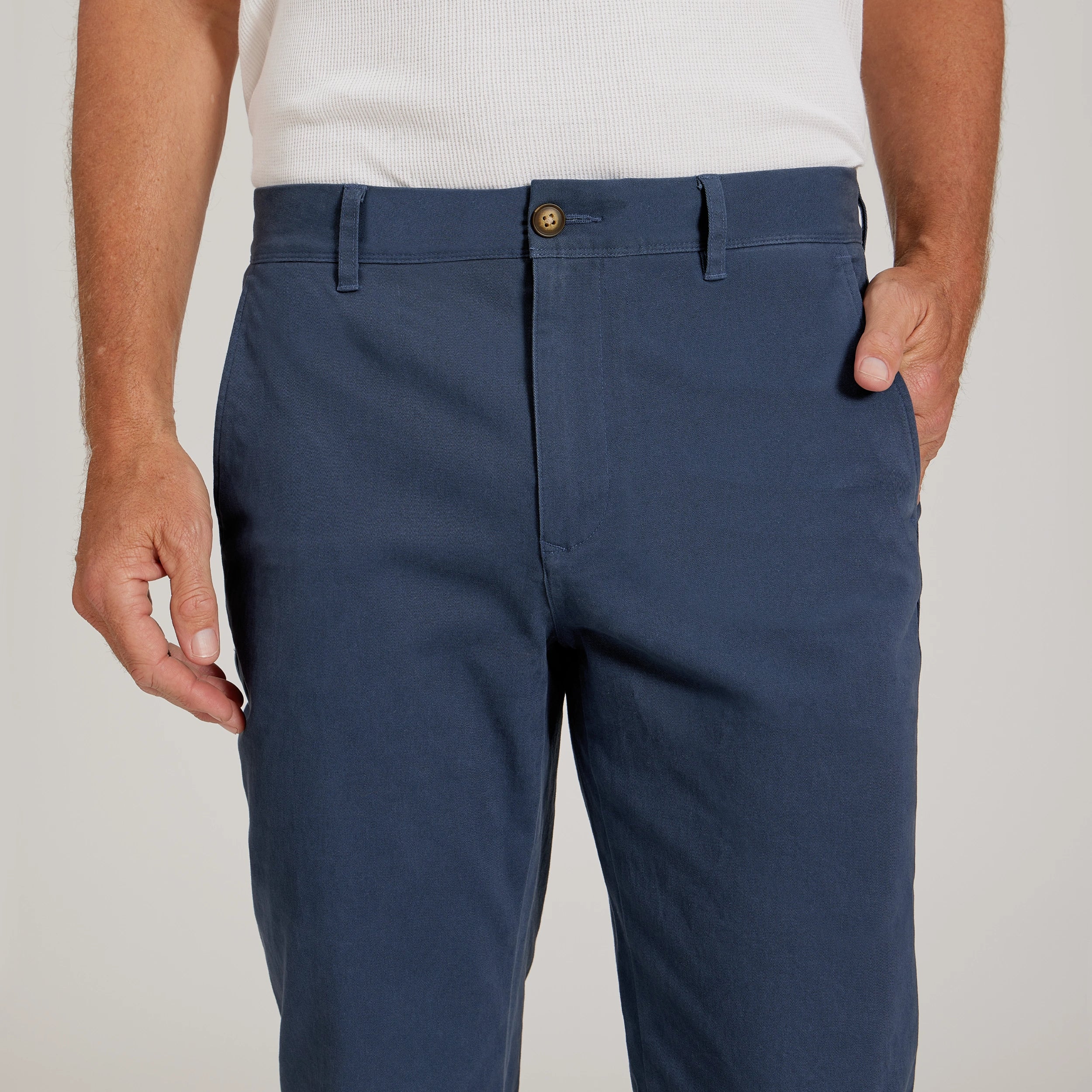 Men wearing Riverside Everyday Comfort Slim Chino Pants