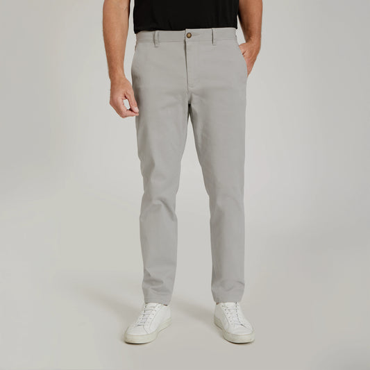 Everyday Comfort Slim Chino Pants Silver Chino pants