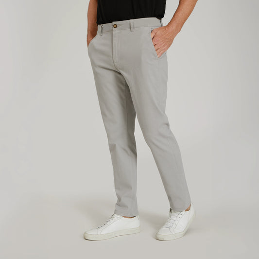 Everyday Comfort Slim Chino Pants Silver Chino pants