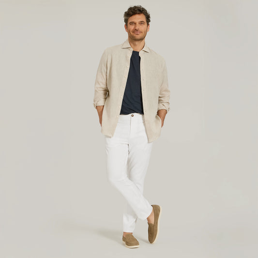 Everyday Comfort Slim Chino Pants White slim-pants pants