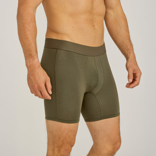 Second Skin Boxer Brief Dark Moss Boxer-Brief underwear