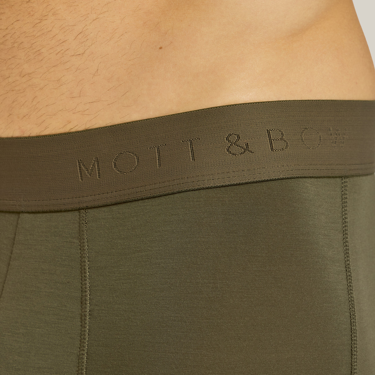 Men wearing Dark Moss Second Skin Boxer Brief
