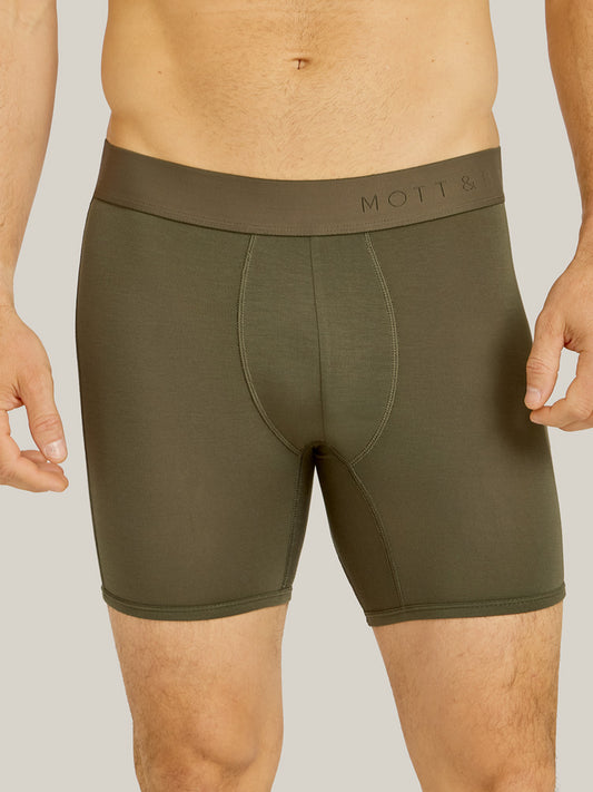 Second Skin Boxer Brief Dark Moss Boxer-Brief underwear