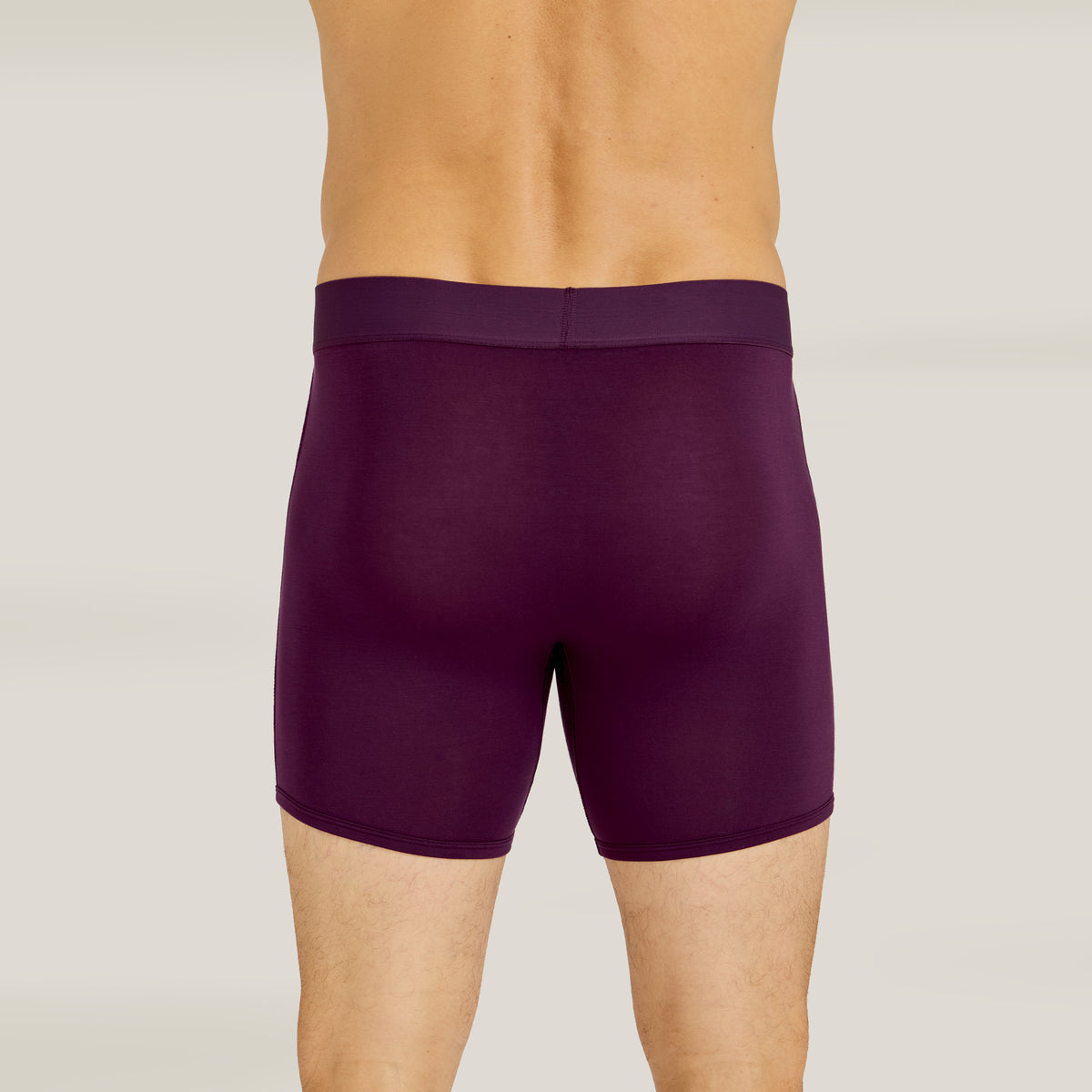 Men wearing Egg Plant Second Skin Boxer Brief
