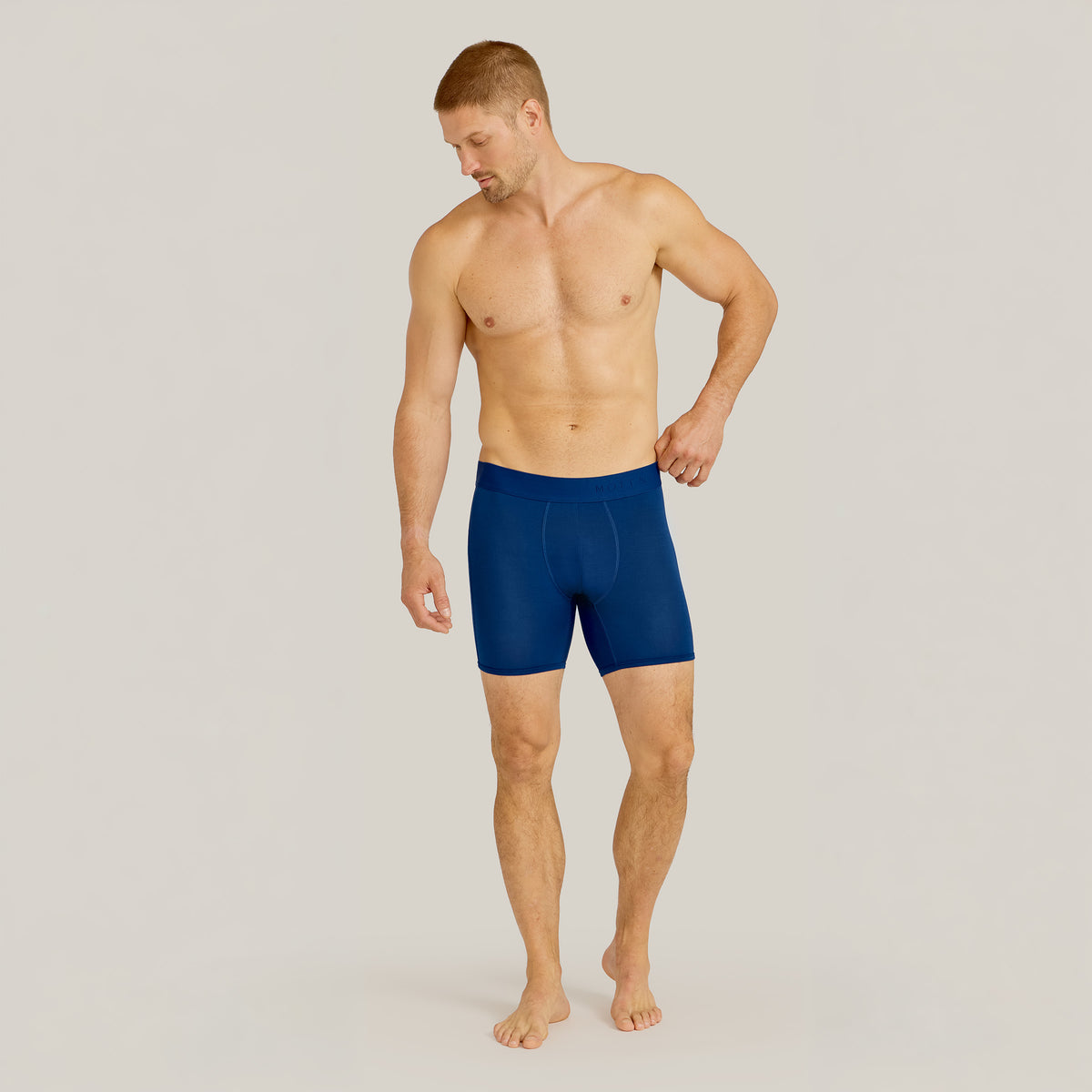 Men wearing Sapphire Second Skin Boxer Brief