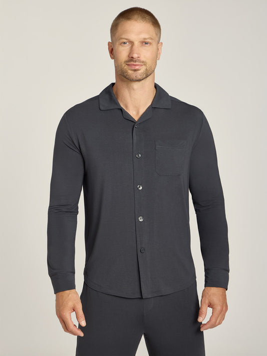 Pajama Shirt Dark Gray shirts pajamas