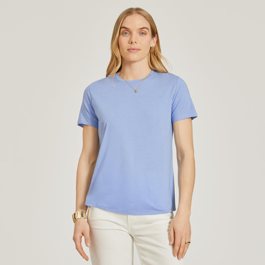 Everyday Luxe Crew Tee Hydrangea Crew tees