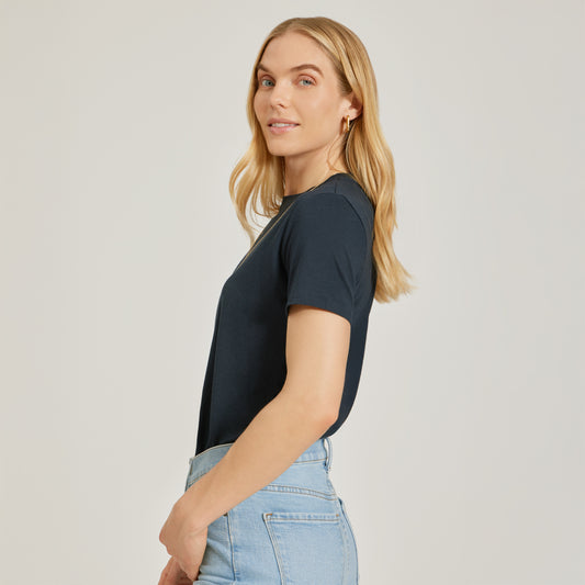 Relaxed Crew Marcy Tee Azul marino Crew tees