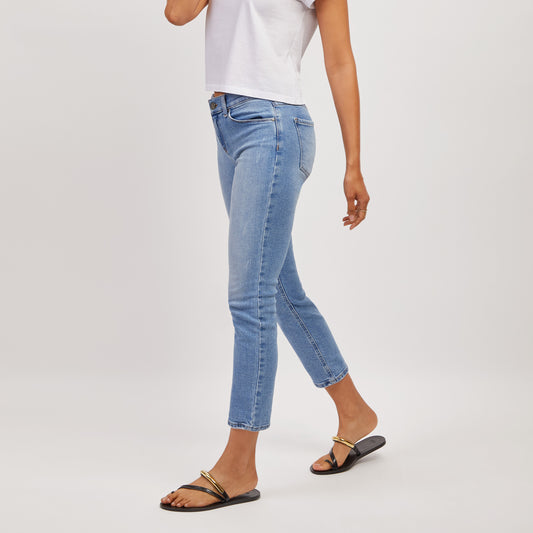 Mid Rise Slim Straight Hubert Jeans Medium Blue Slim Straight jeans