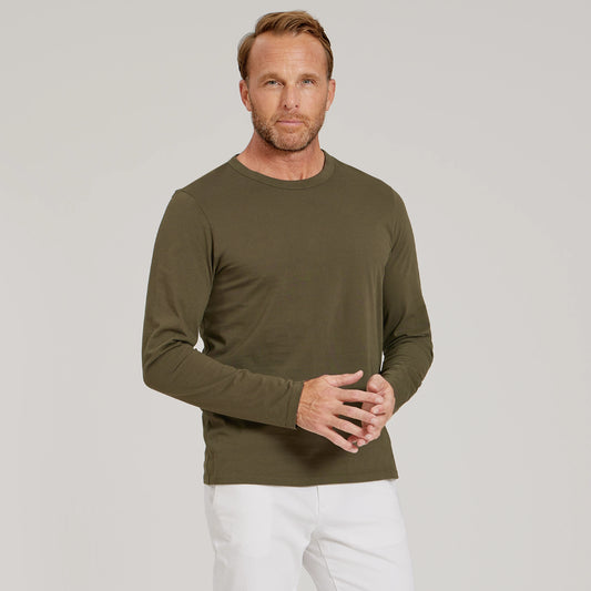 Long Sleeve Crew Tee Driggs  Crew tees
