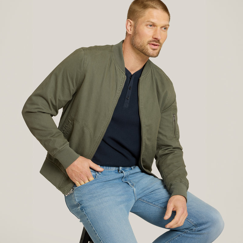 Men wearing Pale Indigo All Blue Jeans jeans