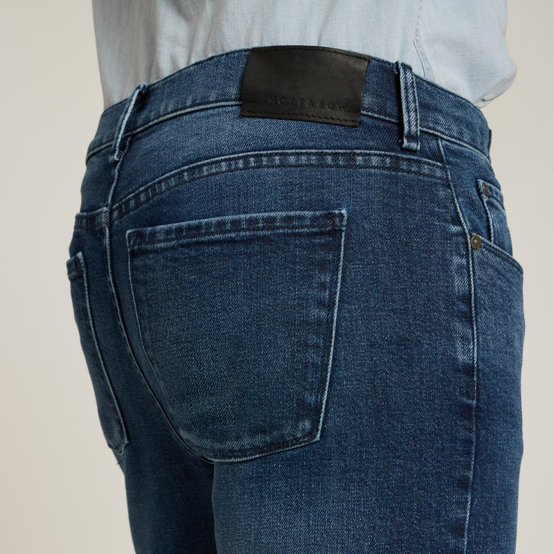 Men wearing Midnight Blue All Blue Jeans jeans