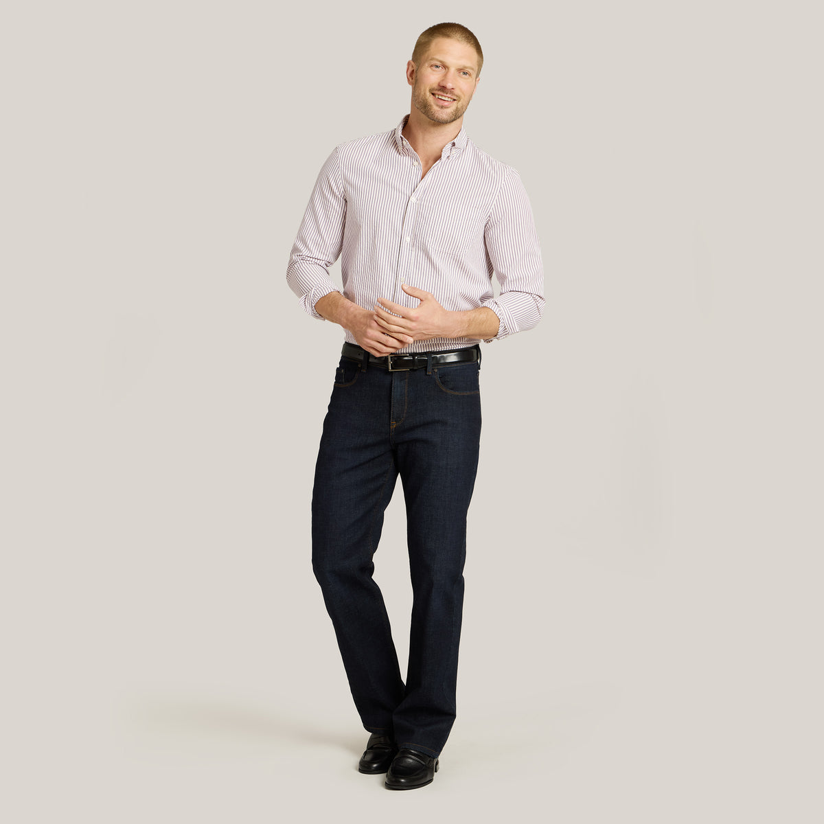 Men wearing Azul oscuro Straight Crosby Jeans