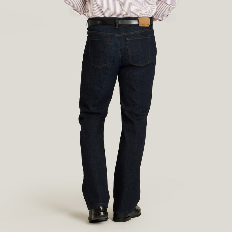 Men wearing Bleu Foncé Jean droit Crosby hommes