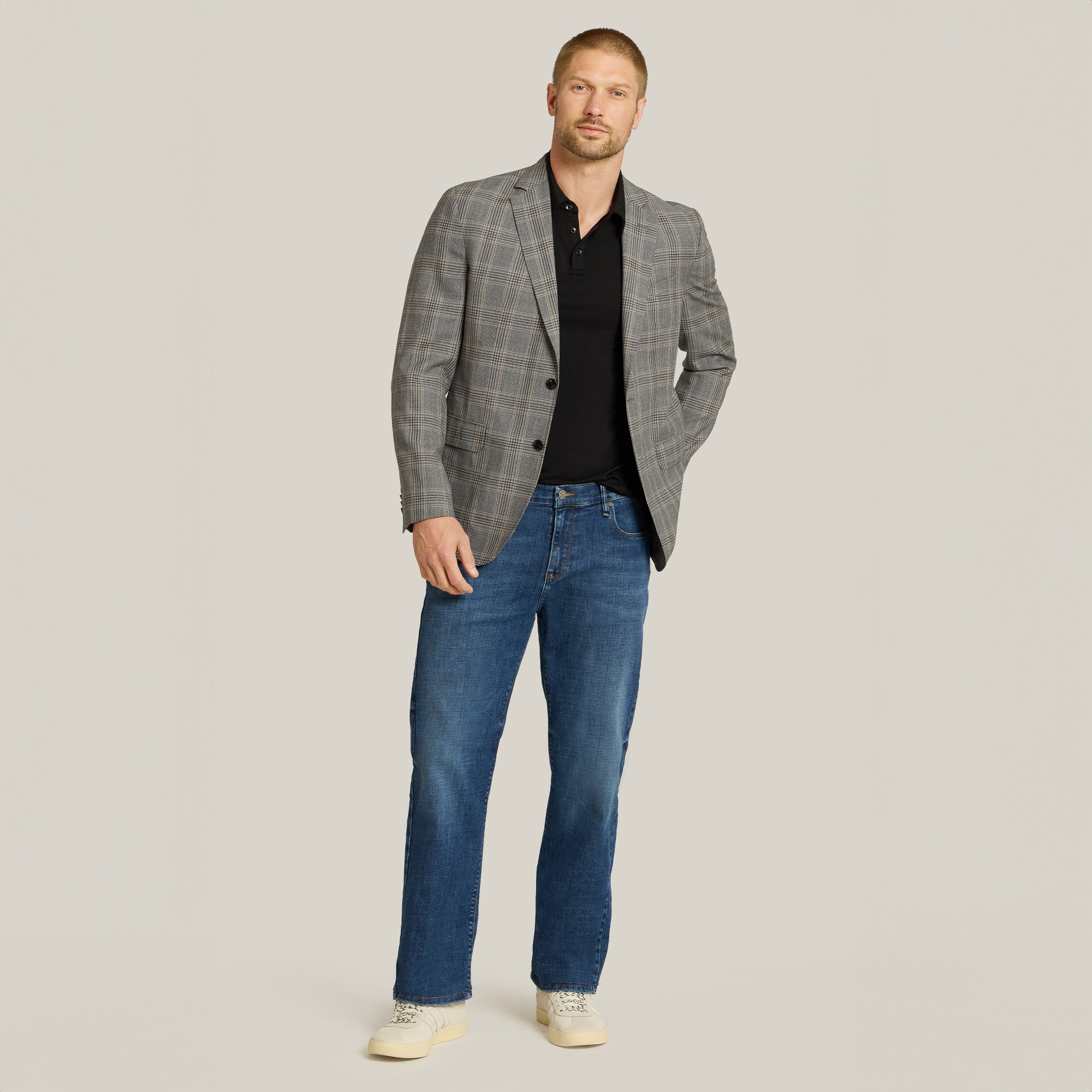 Men wearing Azul medio/claro Straight Wooster Jeans