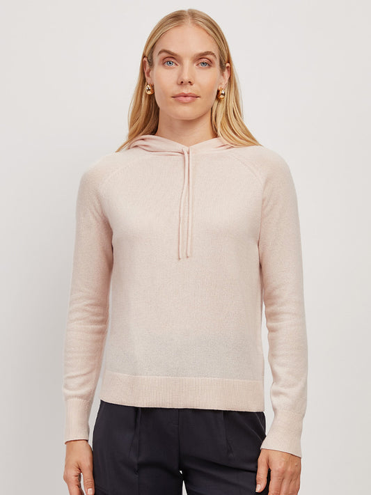 Cashmere Hoodie Pale Pink Crew sweaters