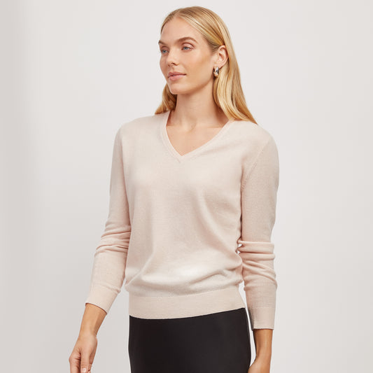 Cashmere V-Neck Willow Sweater  V-Neck sweaters