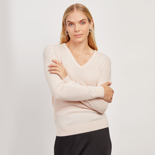 Cashmere V-Neck Willow Sweater  V-Neck sweaters