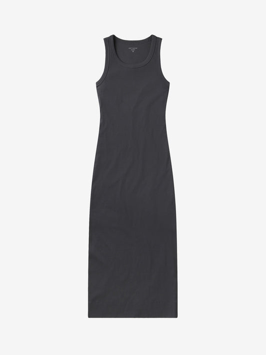 Rib Tank Dress Dark Gray Tank dress