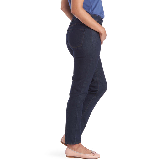 High Rise Mom Grand Jeans Dark Blue The Mom Jean jeans