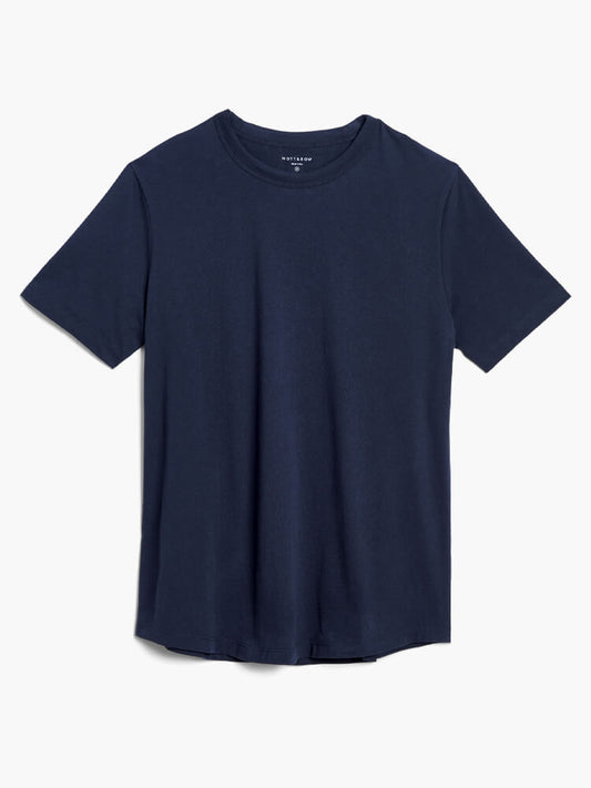 Curved Hem Driggs Tee Navy Curved tees