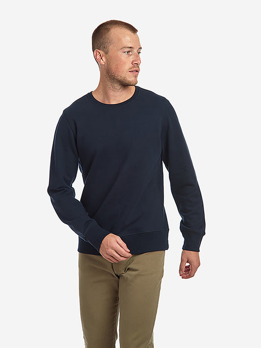 The French Terry Sweatshirt Hooper Navy Crew sweats