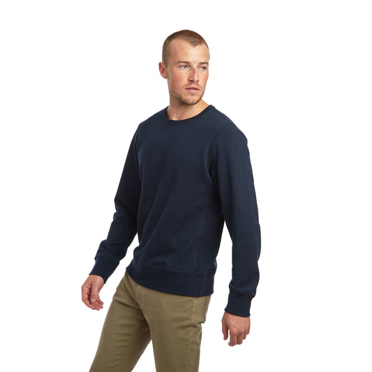 The French Terry Sweatshirt Hooper Navy Crew sweats
