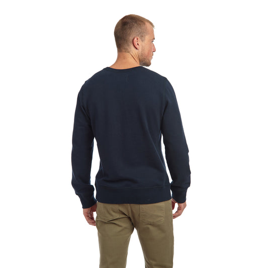 The French Terry Sweatshirt Hooper Navy Crew sweats