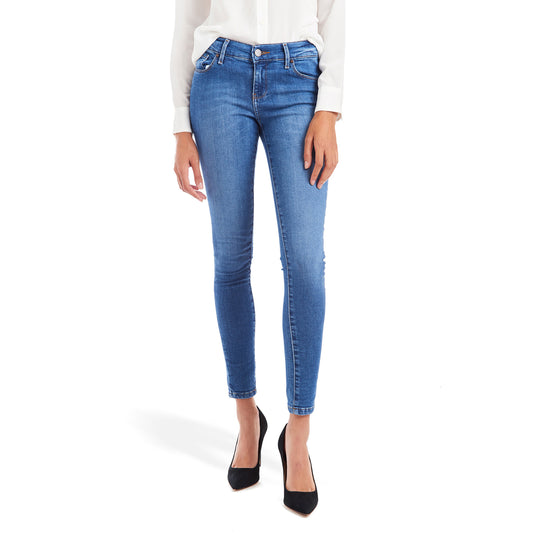 Mid Rise Skinny Beekman Jeans Light/Medium Blue Mid-Rise Skinny jeans